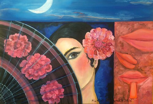 The mysterious half-smile of the evening by Svetlana Ivanova, Drawing for Sale on Select