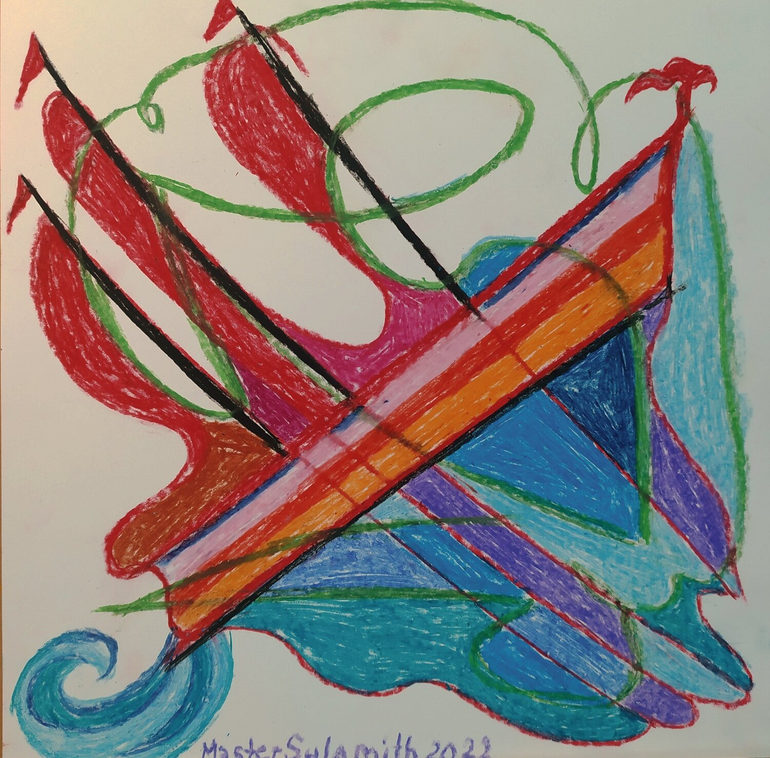 Scarlet sails Svetlana Ivanova Drawing for sale