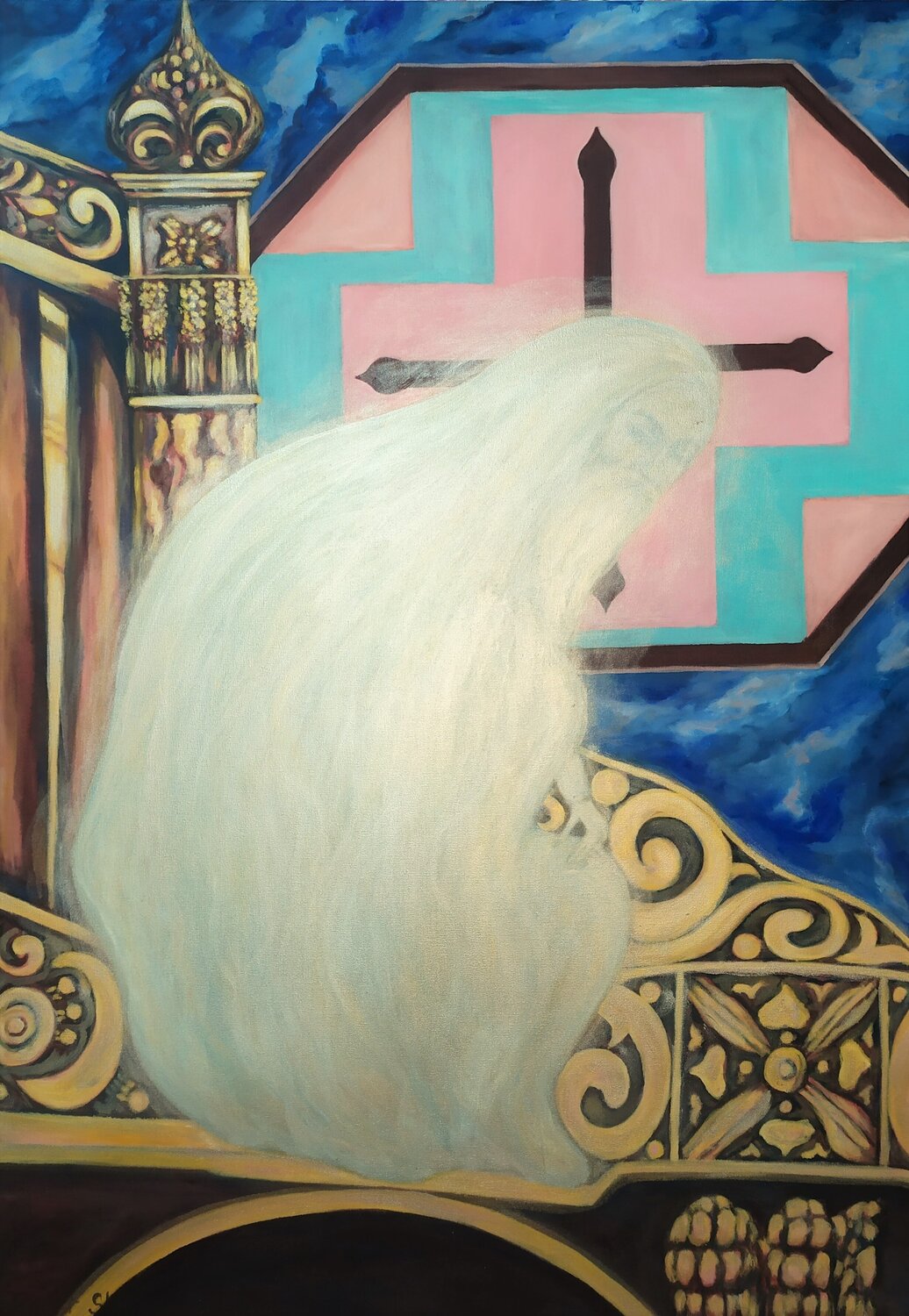 Descended from heaven. The Spaso-Blachernae Monastery. Svetlana Ivanova Drawing for sale