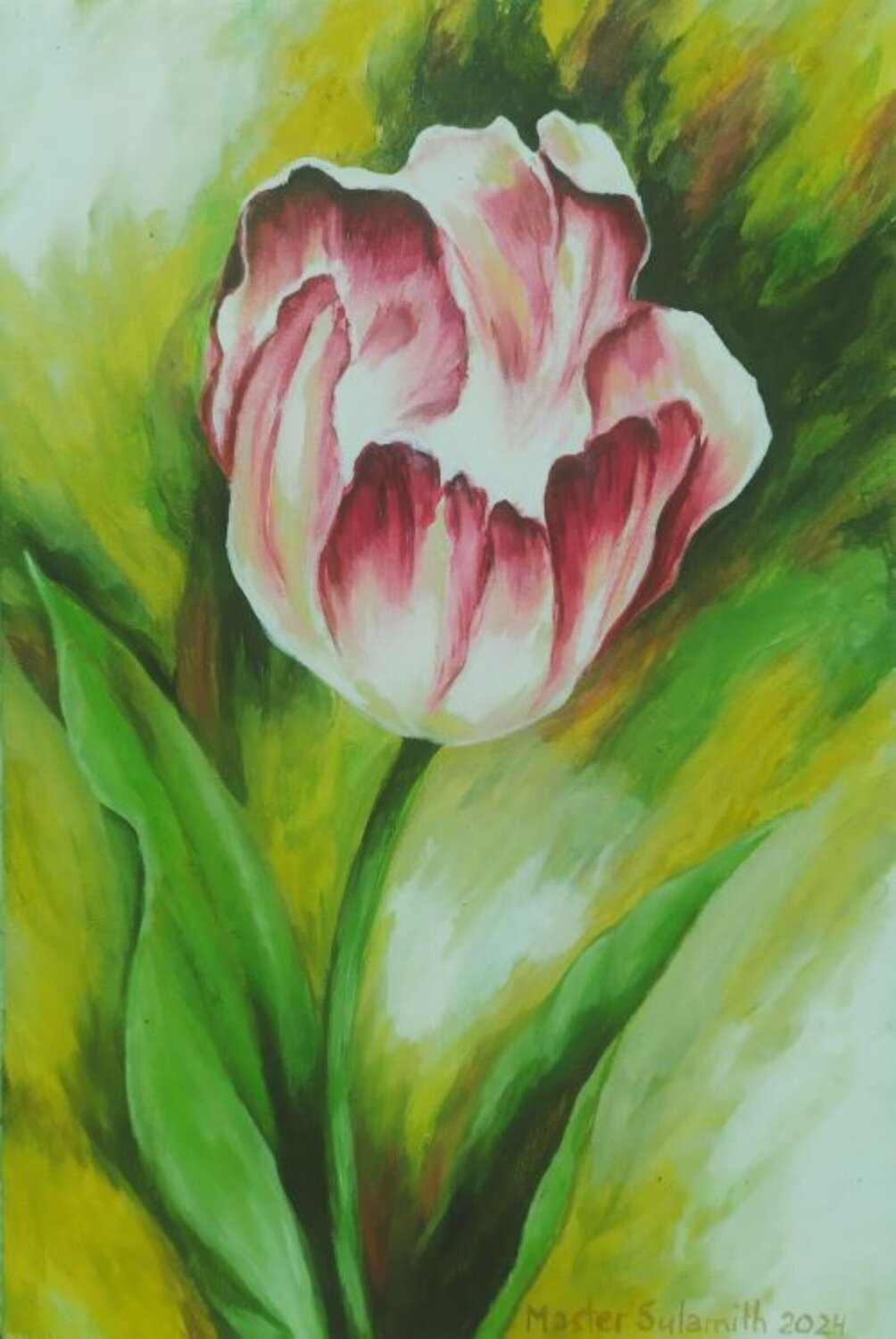 Spring comes with tulips Svetlana Ivanova Drawing for sale