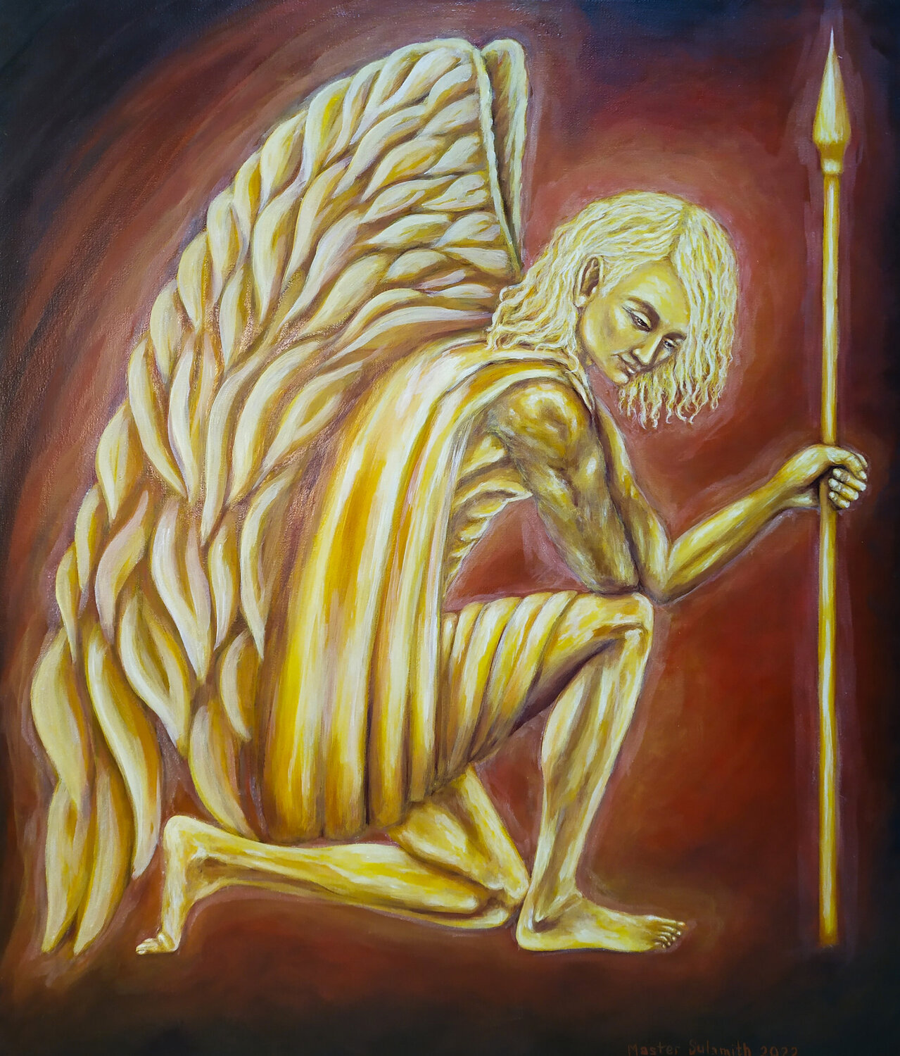 The Warrior of Light Svetlana Ivanova Original painting for sale