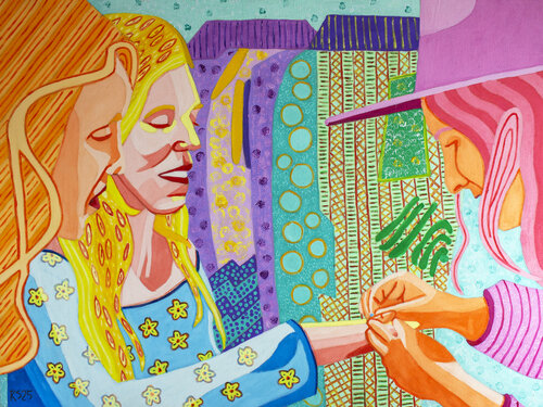 Shopping No. 11 by Randall Steinke, Painting for Sale on Select