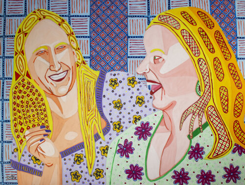Two Women No. 2 by Randall Steinke, Painting for Sale on Select