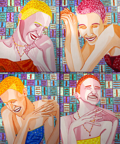Ahna No. x4 (Quadriptych) by Randall Steinke, Painting for Sale on Select