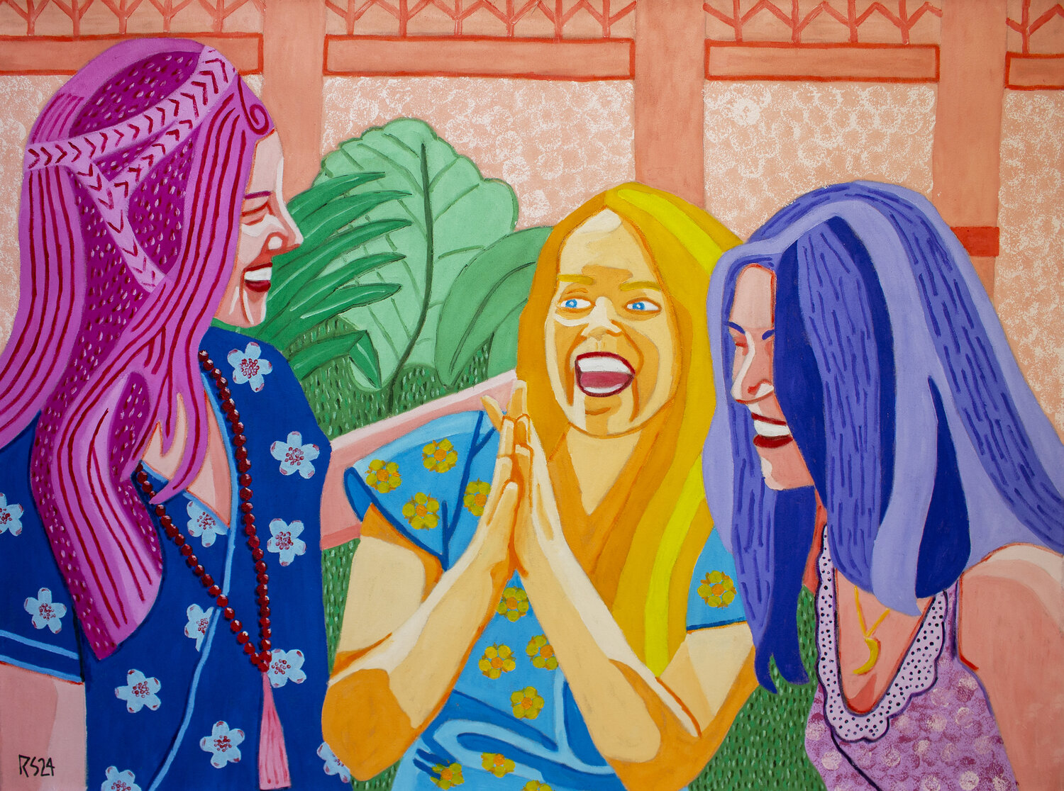 Friends No. 9 Randall Steinke Original painting for sale