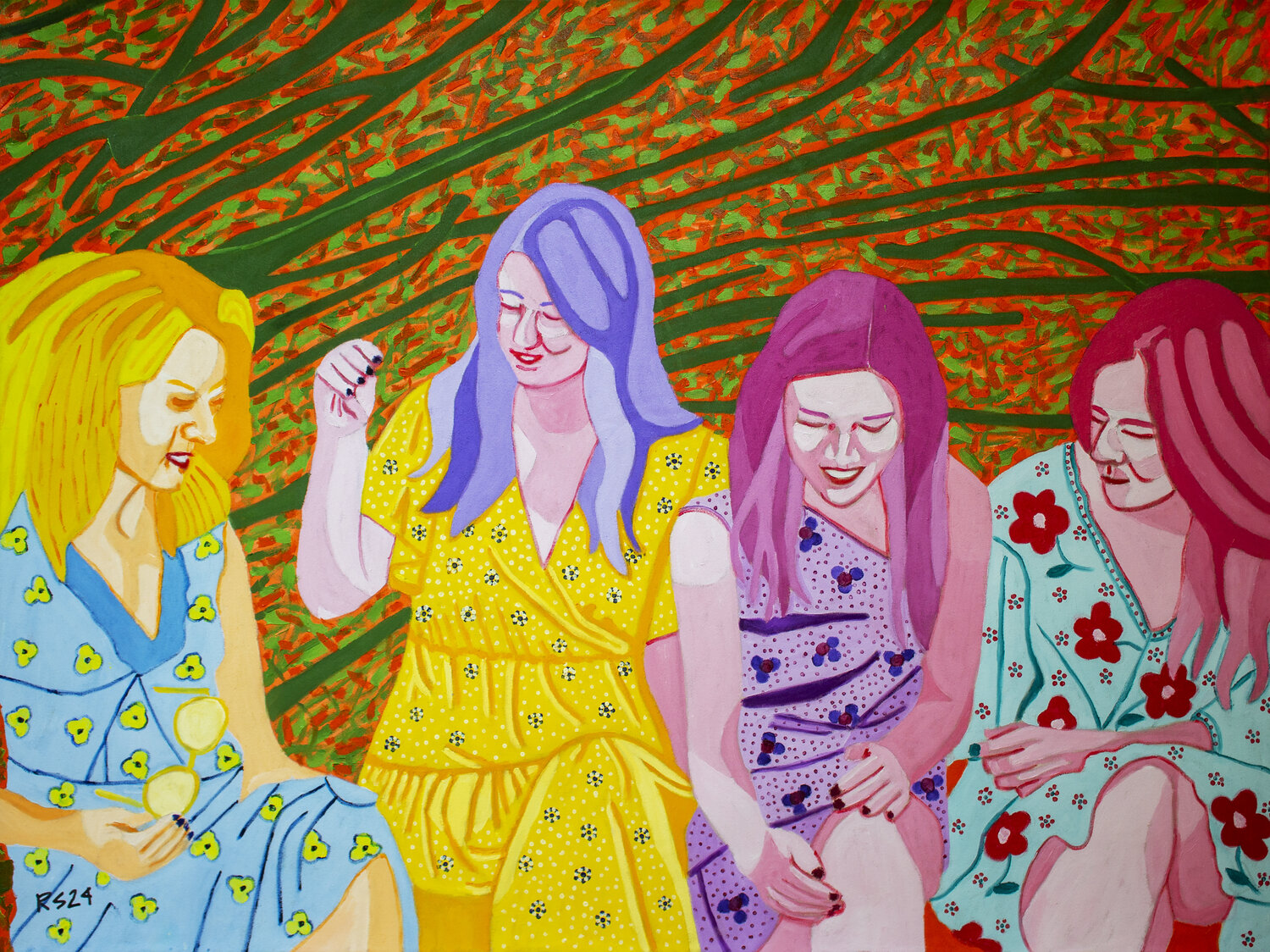 Friends No. 6 Randall Steinke Original painting for sale