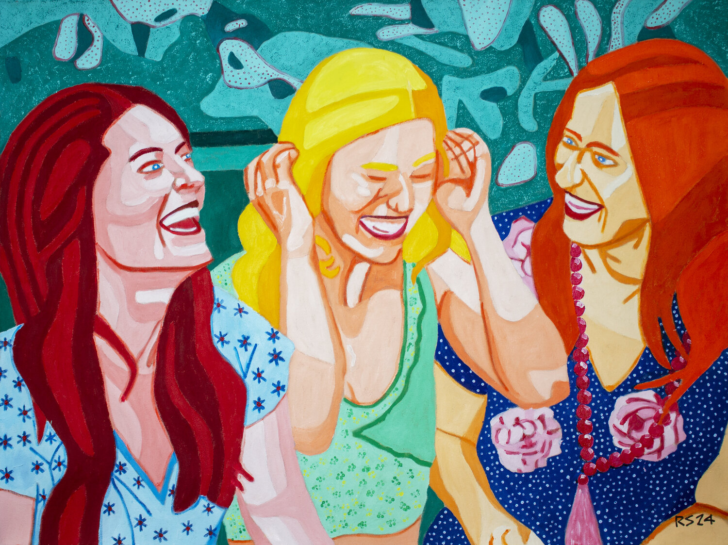 Friends No. 2 Randall Steinke Original painting for sale
