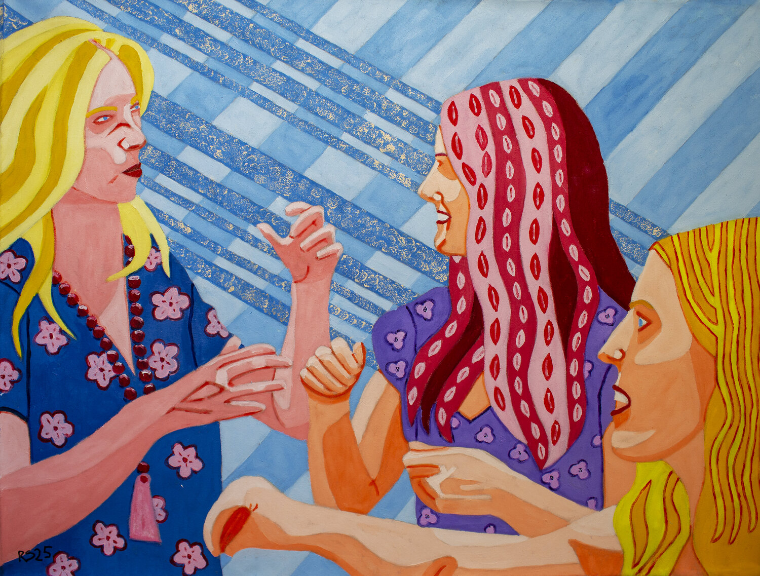 Friends No. 14 Randall Steinke Original painting for sale