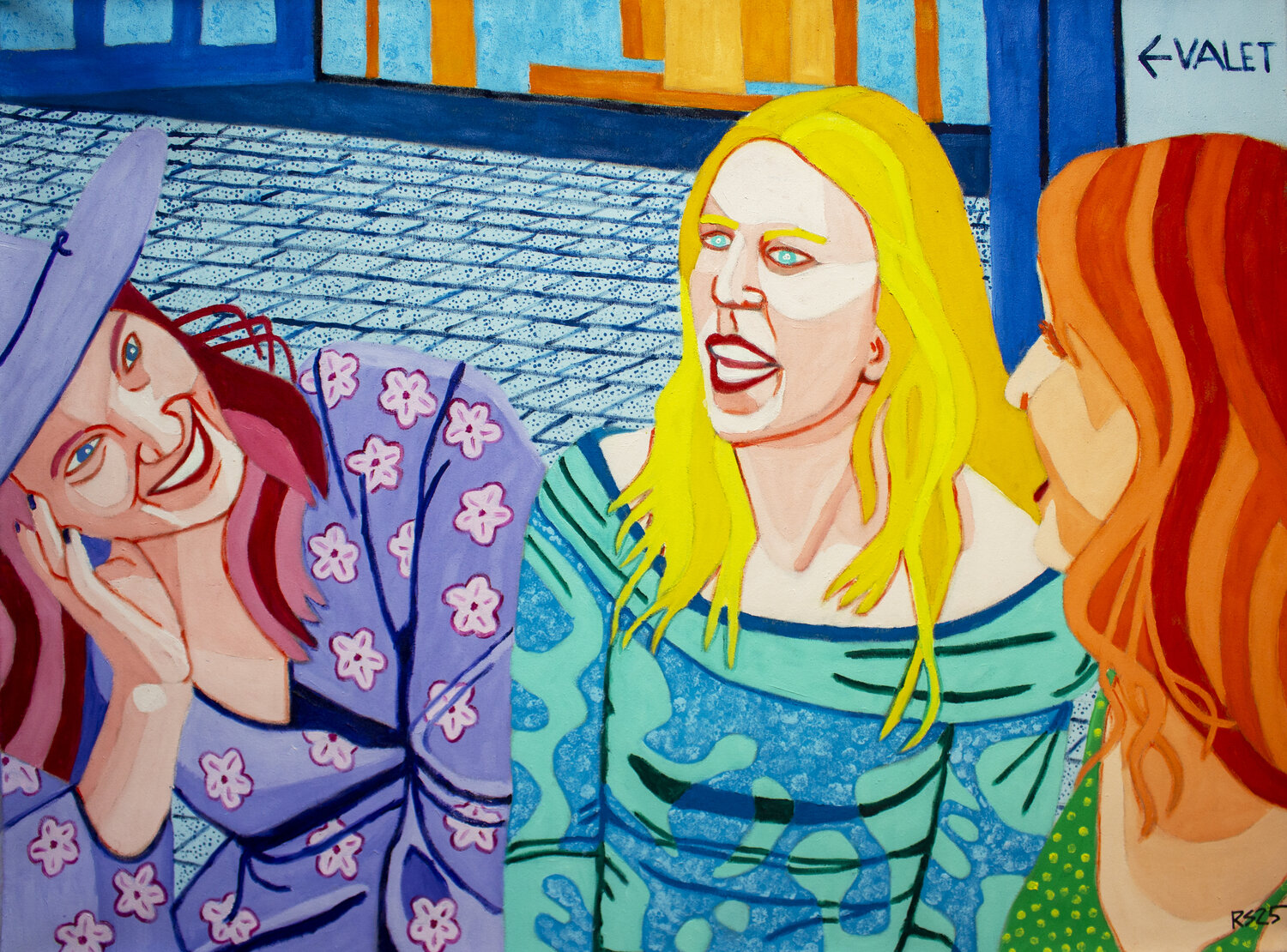 Shopping No. 4 Randall Steinke Original painting for sale