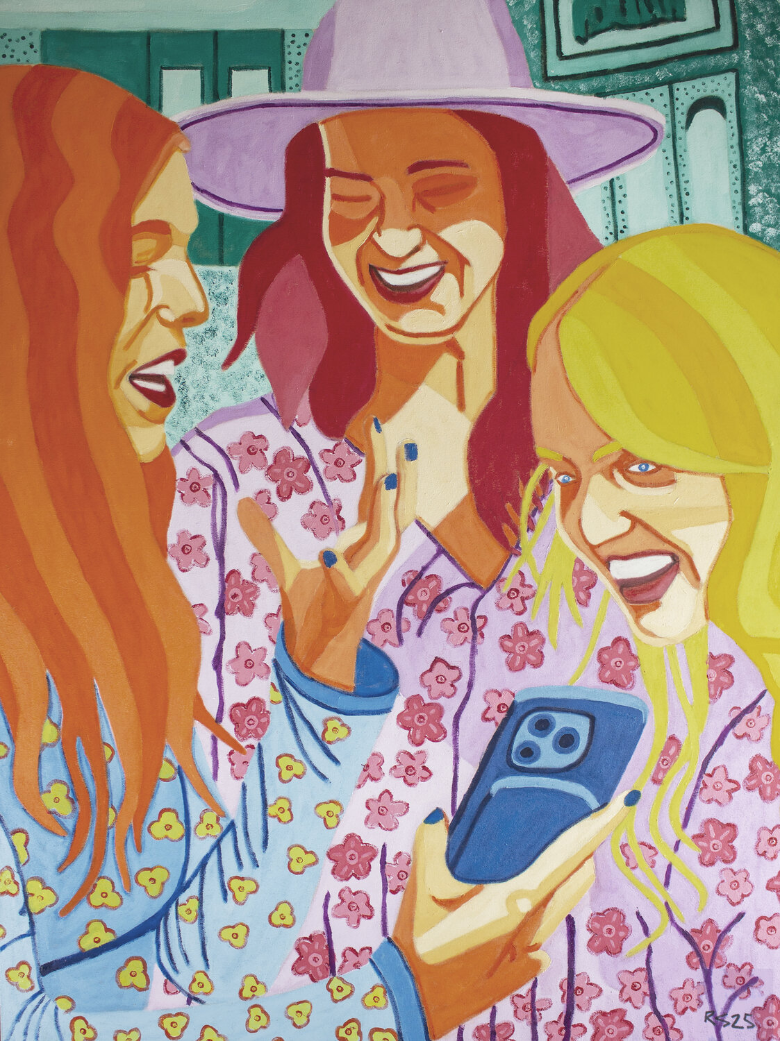 Shopping No. 5 Randall Steinke Original painting for sale