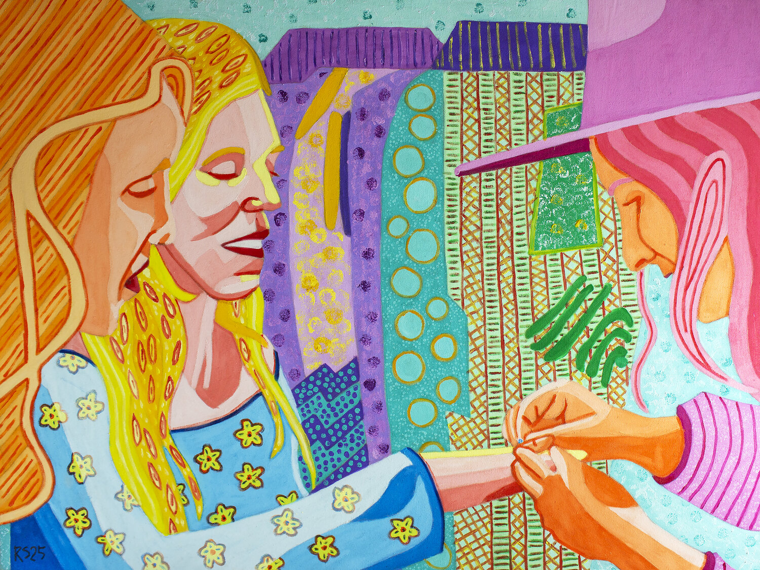 Shopping No. 11 Randall Steinke Original painting for sale