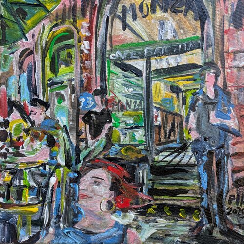 Too much Wine at Monza by Pia Grambart, Painting for Sale on Select