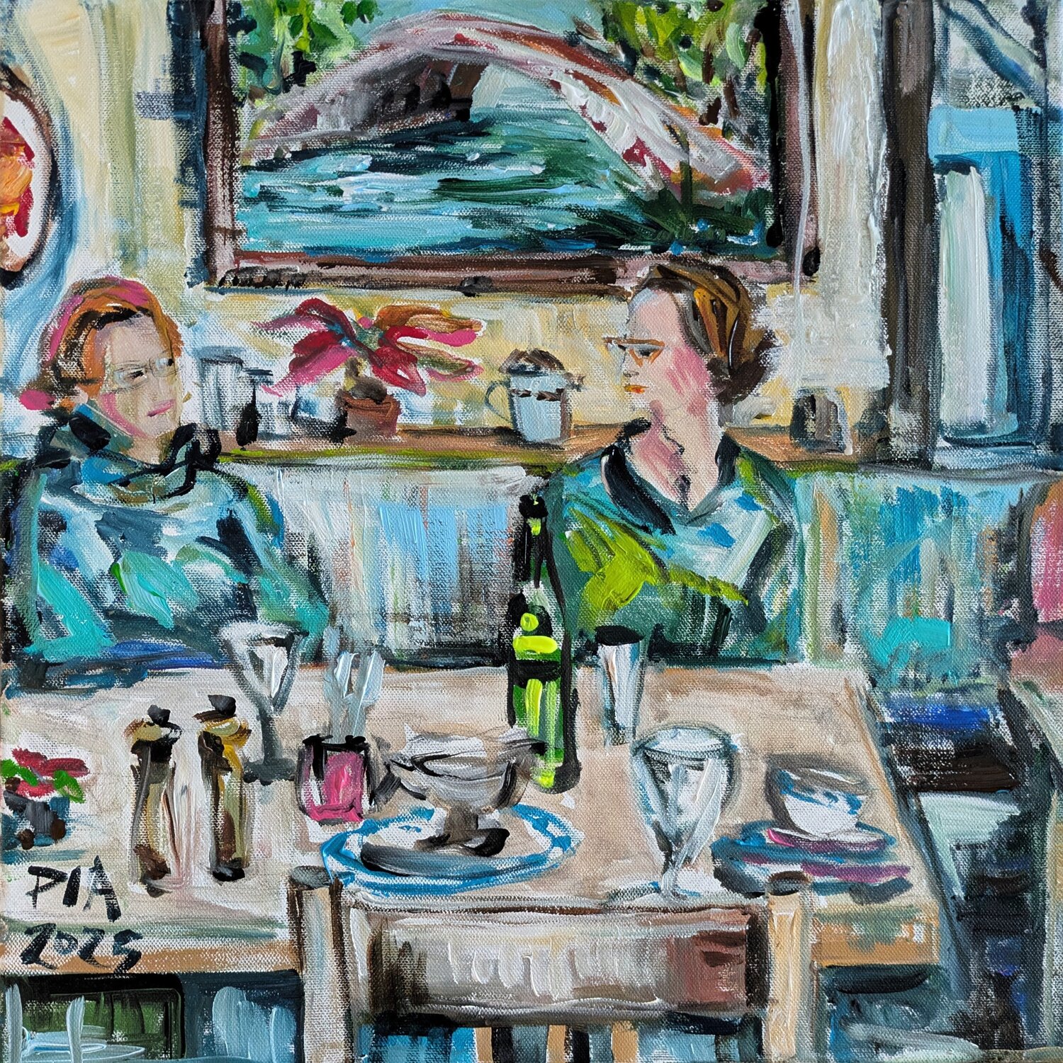 Paulaner am Dom, Frankfurt Pia Grambart Original painting for sale
