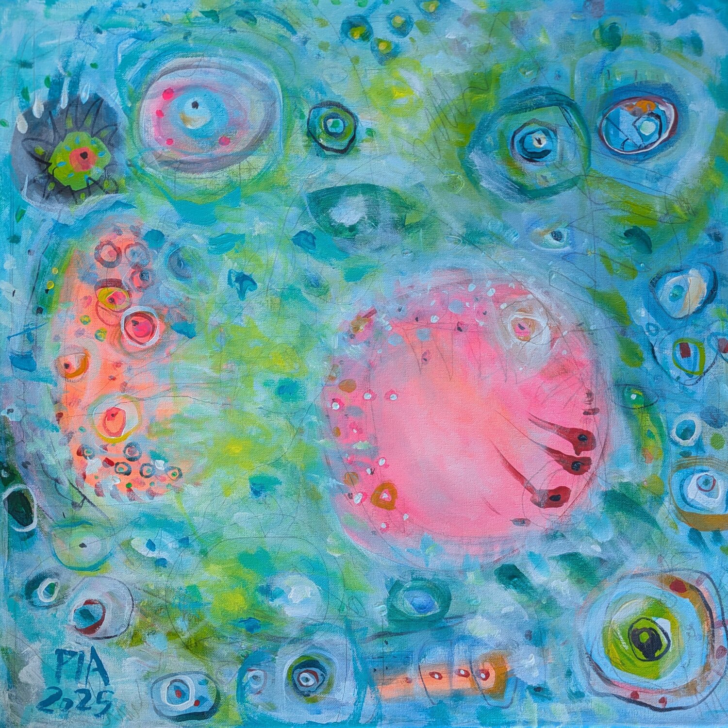 A walk in the park Pia Grambart Original painting for sale
