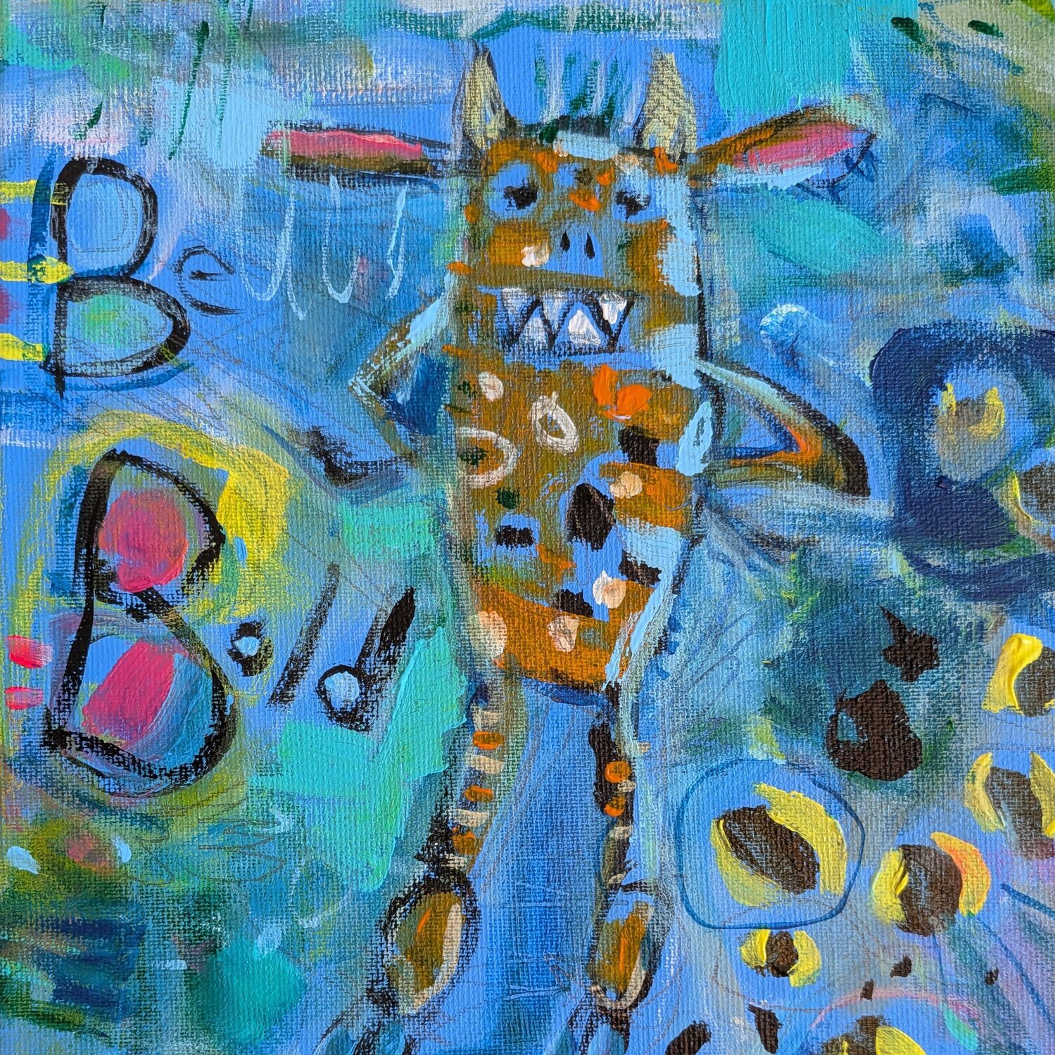Be Bold Pia Grambart Originalgemälde zu verkaufen