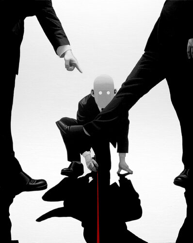 The Drawer, The Crosser, The Watcher by Jungwan Chae, Painting for Sale on Select