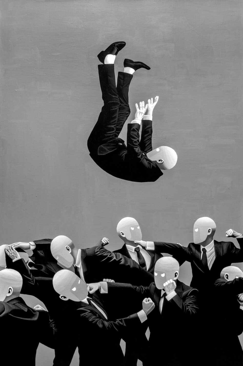 Conflict and Fall Jungwan Chae Original painting for sale