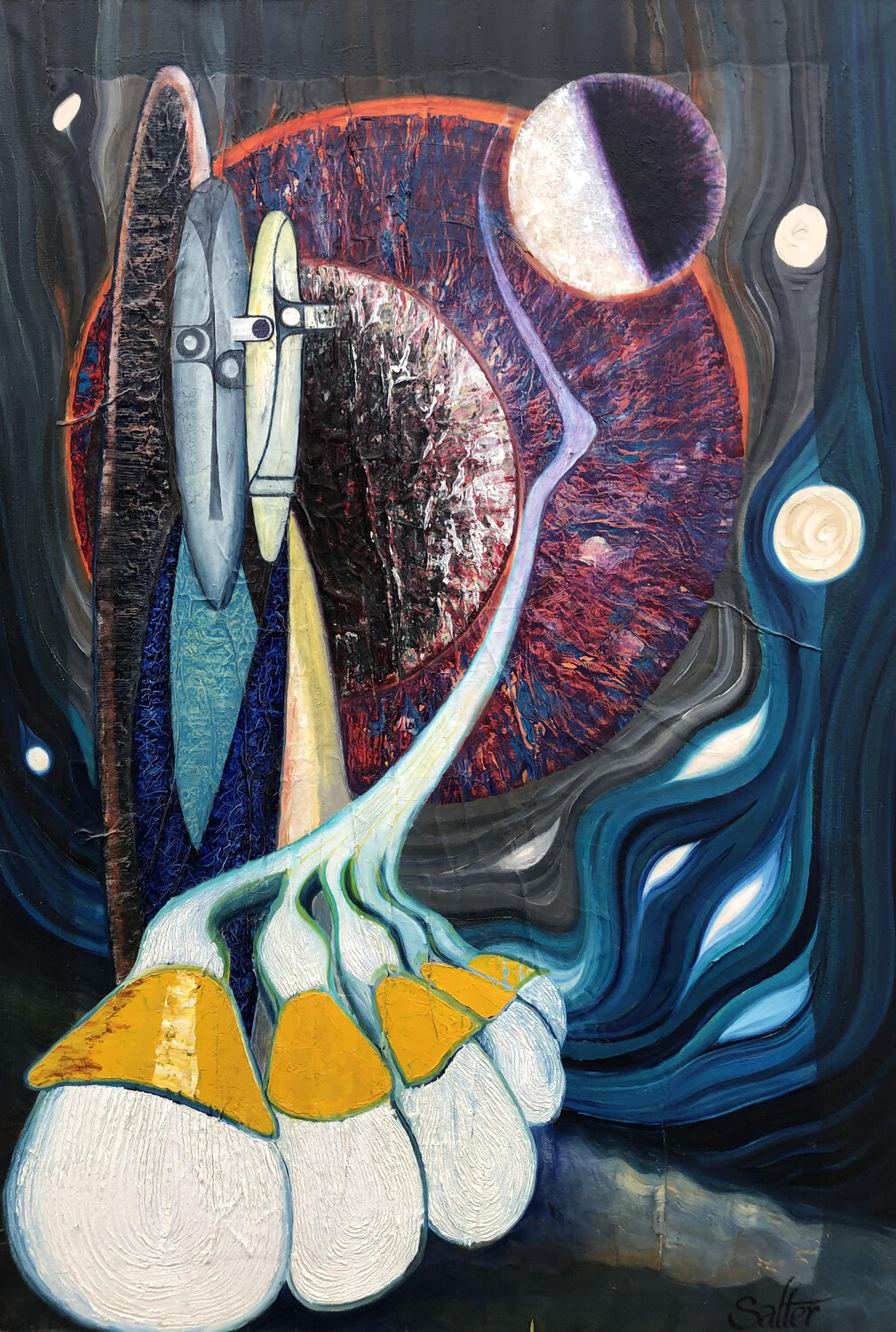 "Where Are we going" Rodney Salter Original painting for sale