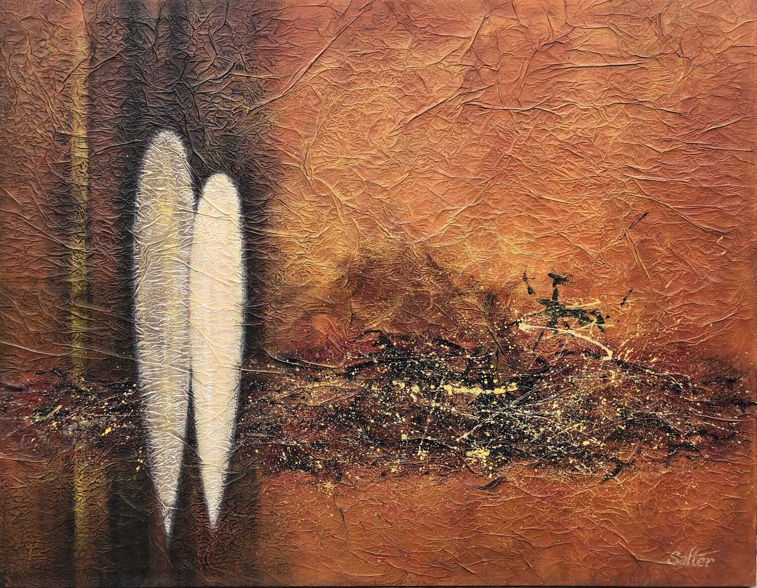 "HYMNE à l'AMOUR" Rodney Salter Original painting for sale
