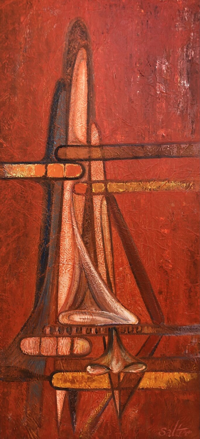 Esprits Voilè II Rodney Salter Original painting for sale