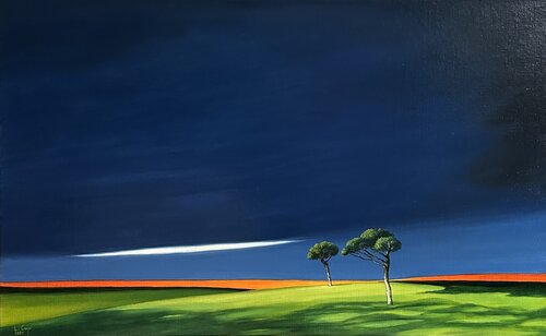 REVIENS ! ( Come Back ! ) by LEONORA CARPI, Painting for Sale on Select