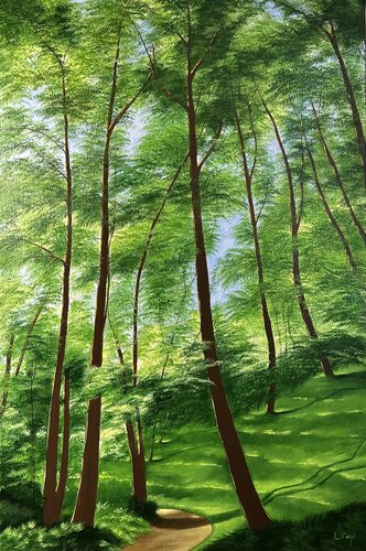 L'ESPALIER by LEONORA CARPI, Painting for Sale on Select