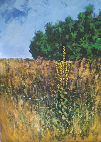 Wildflowers by István Kenéz, Painting for Sale on Select
