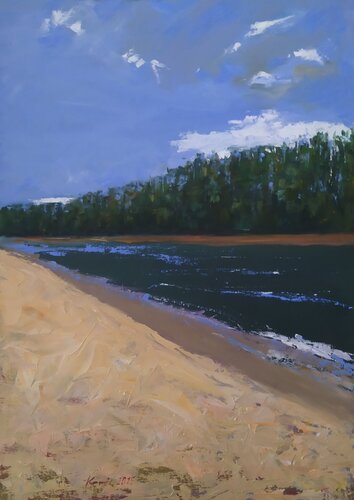 Windy day by István Kenéz, Painting for Sale on Select