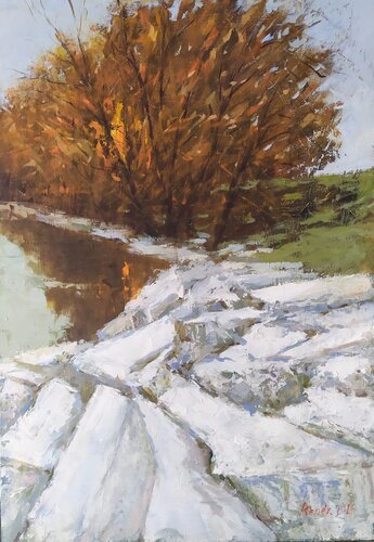 Ice-pack by István Kenéz, Painting for Sale on Select