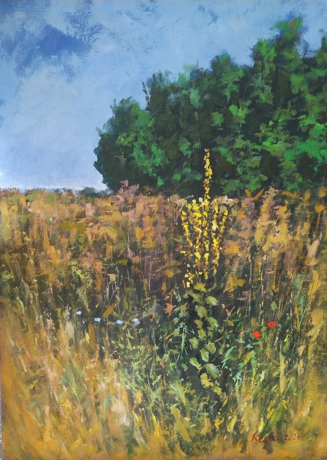 Wildflowers István Kenéz Original painting for sale