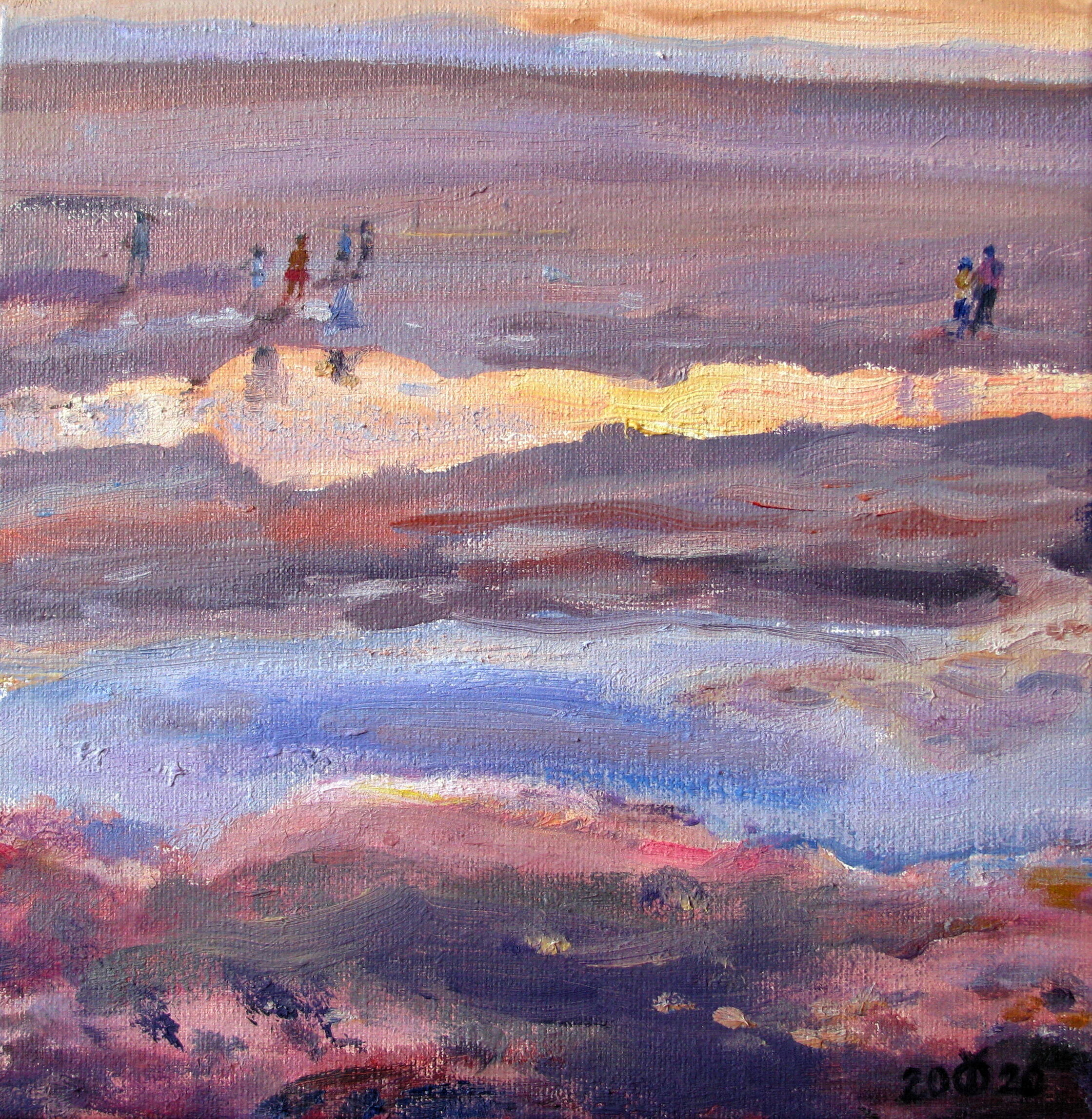 Salt Lake In Sunrise, II