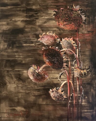 Unbreakable (SunflowersUA) by Kateryna Husieva, Painting for Sale on Select