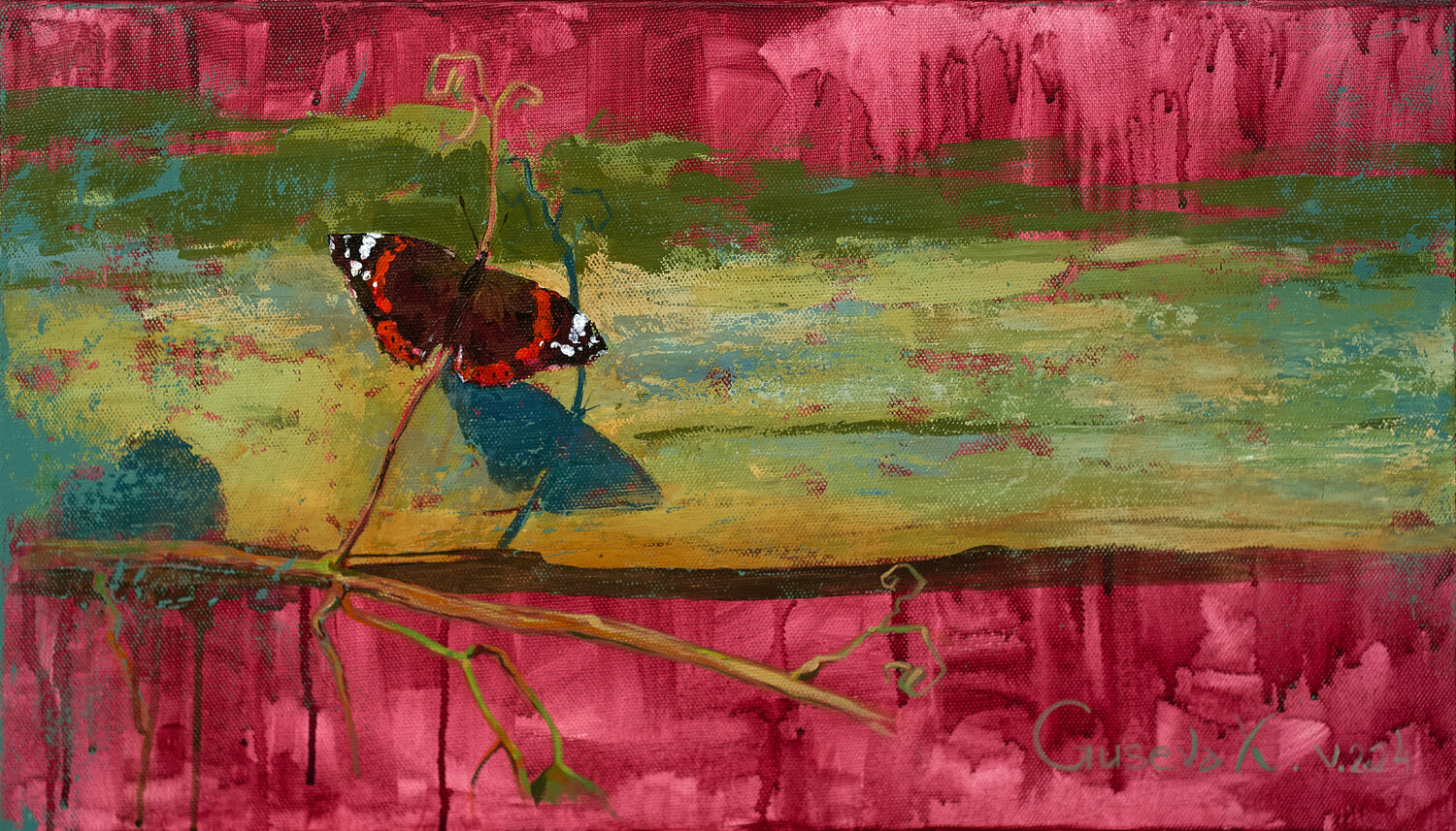 Butterfly Kateryna Husieva Original painting for sale