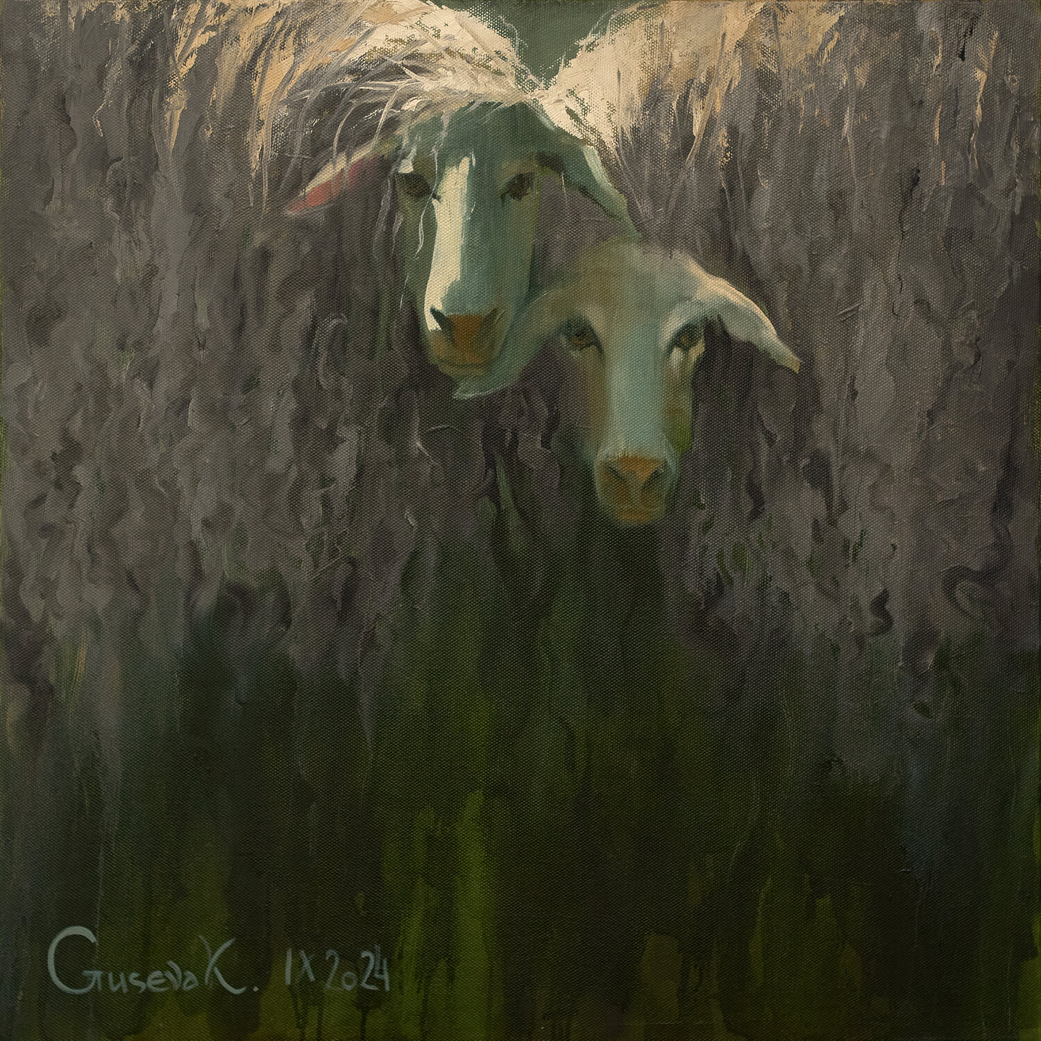 Couple Kateryna Husieva Original painting for sale