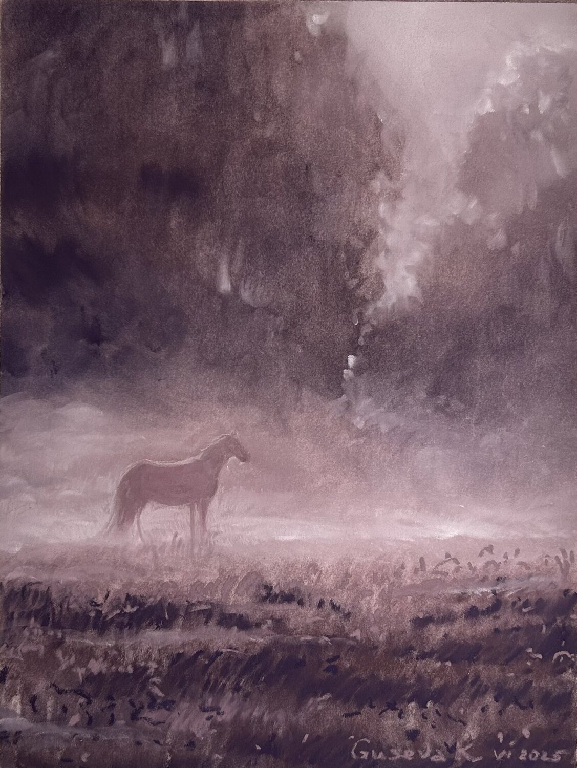 At the moment Kateryna Husieva Drawing for sale