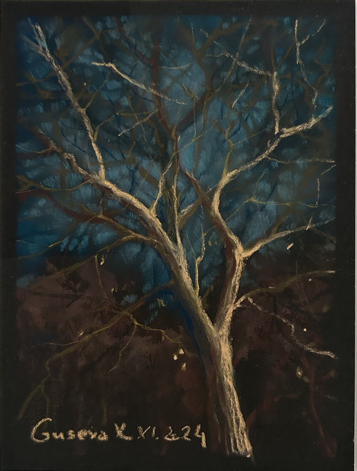 Nocturne Kateryna Husieva Drawing for sale