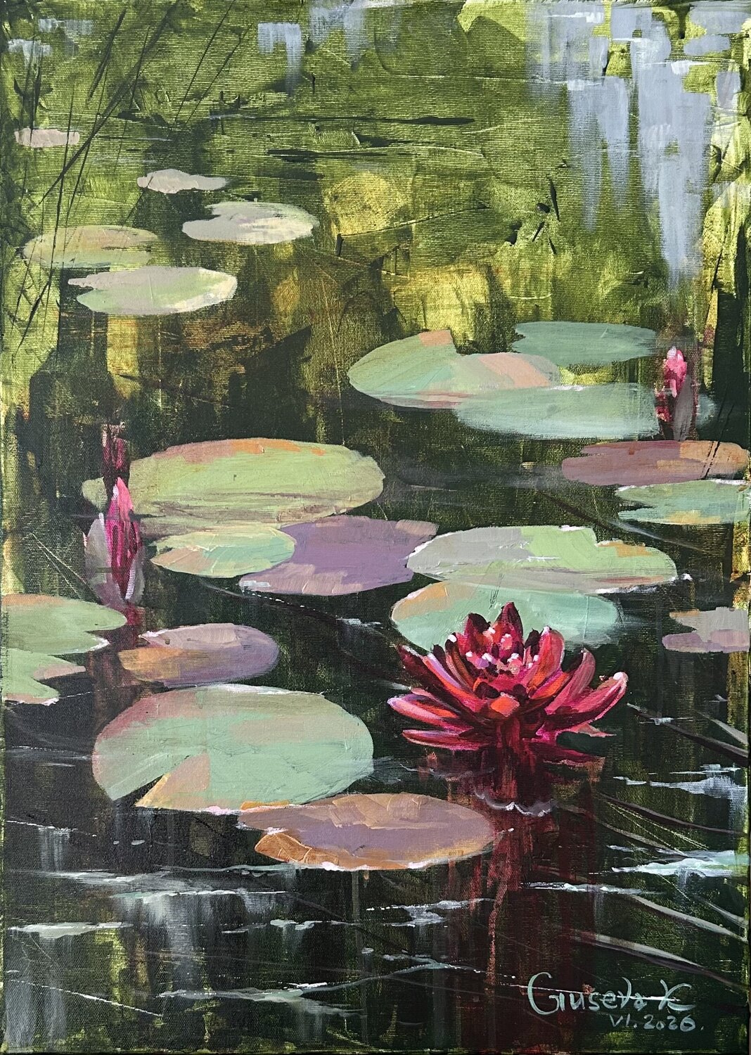Silent Water Kateryna Husieva Original painting for sale