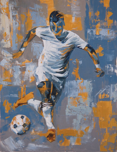 The Perfect Strike by Mikhail Mishinskii, Painting for Sale on Select