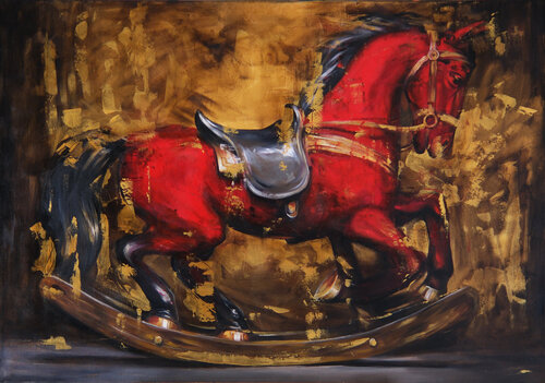 Polo by Mikhail Mishinskii, Painting for Sale on Select