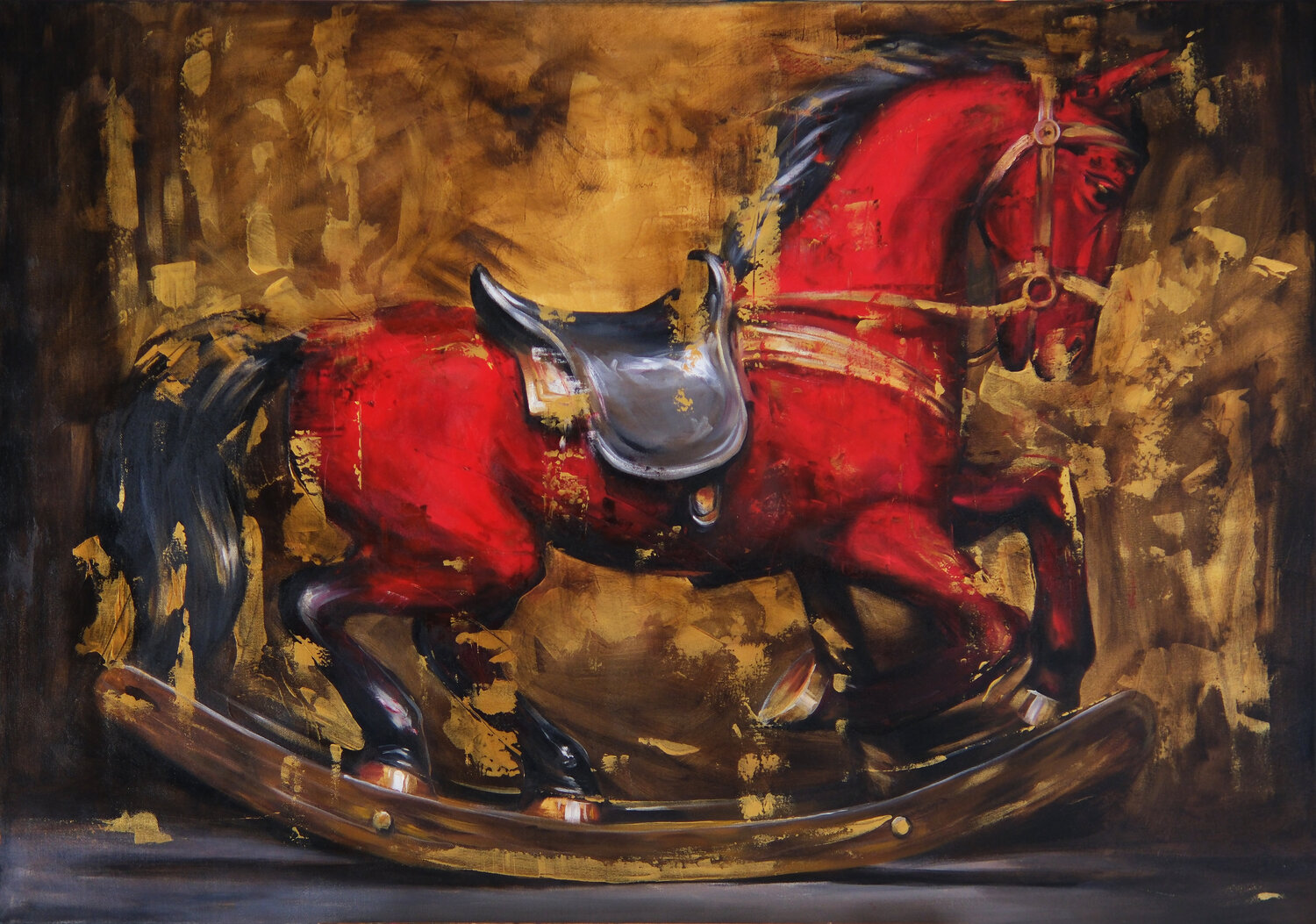 Polo Mikhail Mishinskii Original painting for sale