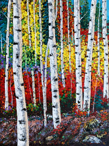 Autumn Song by vidyut Singhal, Painting for Sale on Select