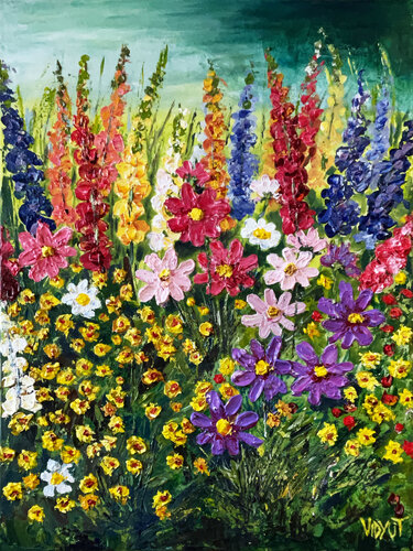 Field of Joy by vidyut Singhal, Painting for Sale on Select