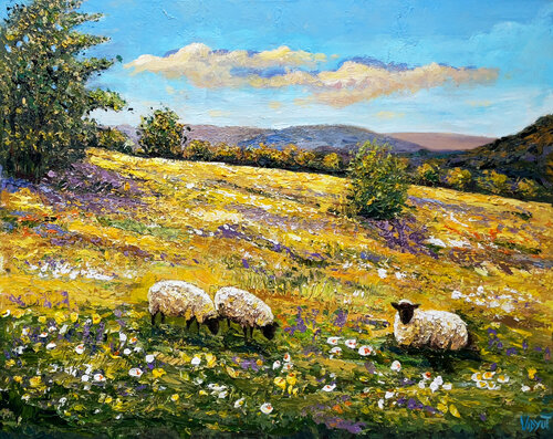 A Quiet, Relaxing Afternoon by vidyut Singhal, Painting for Sale on Select