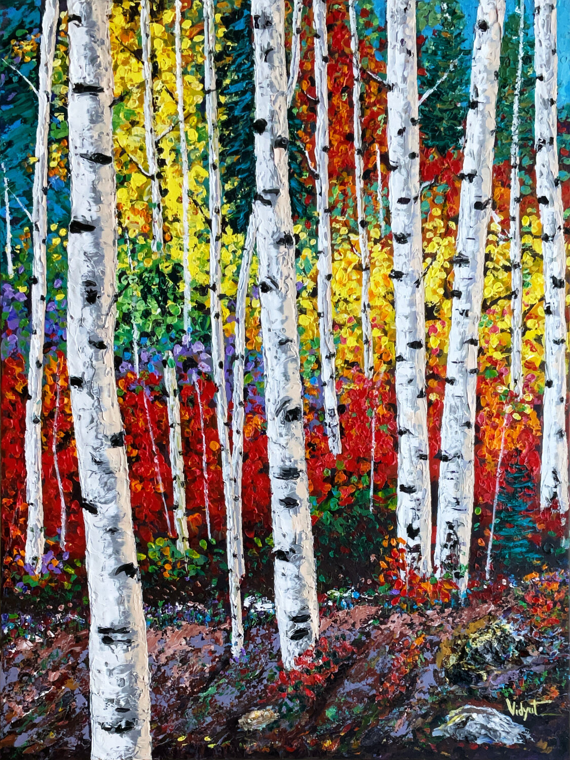 Autumn Song vidyut Singhal Original painting for sale