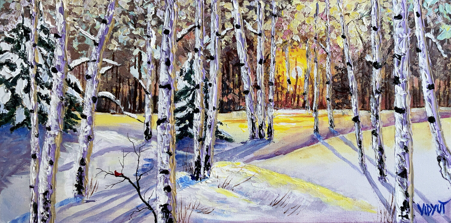 winter vidyut Singhal Original painting for sale
