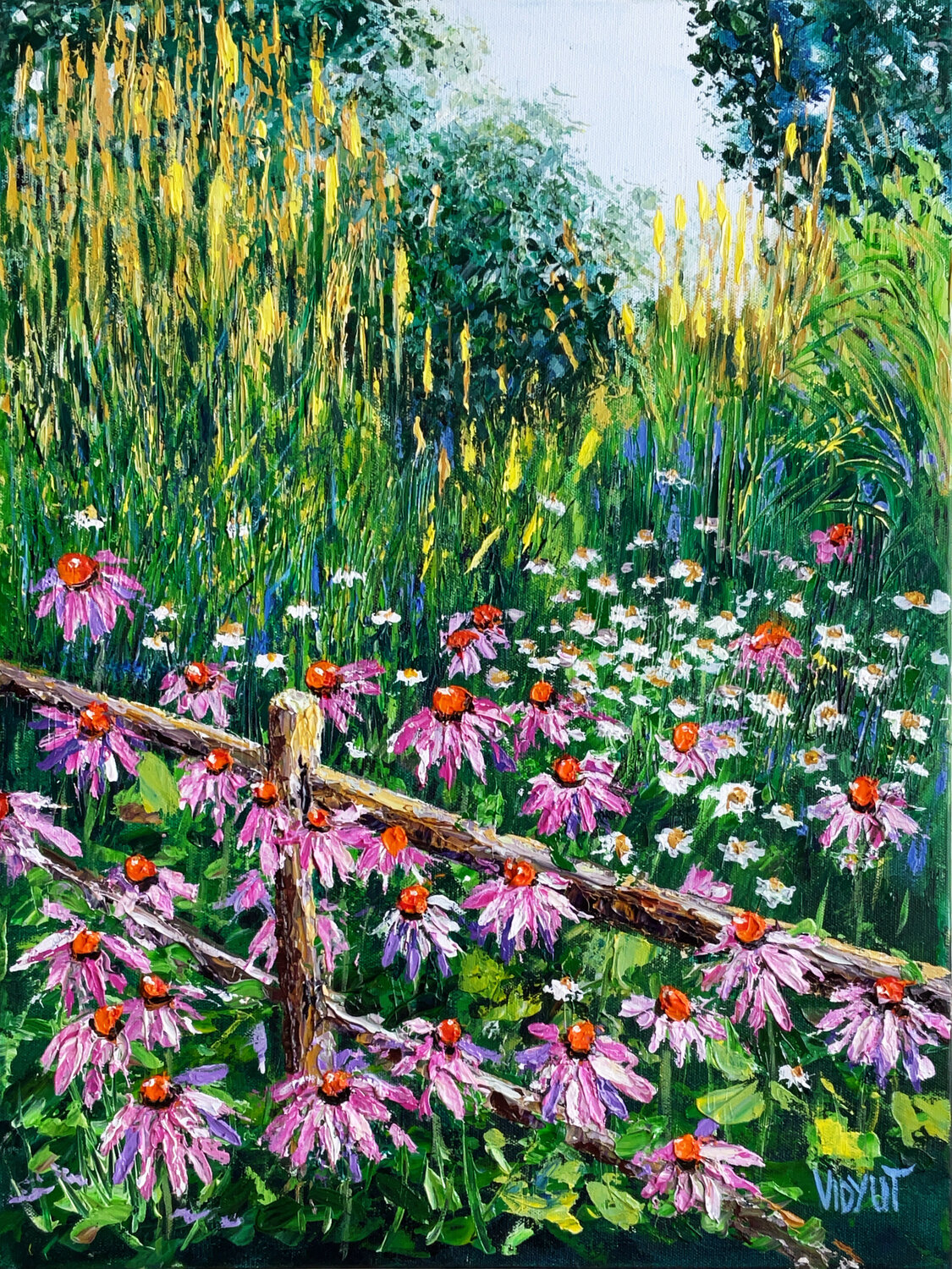 Sunny Pastures vidyut Singhal Original painting for sale
