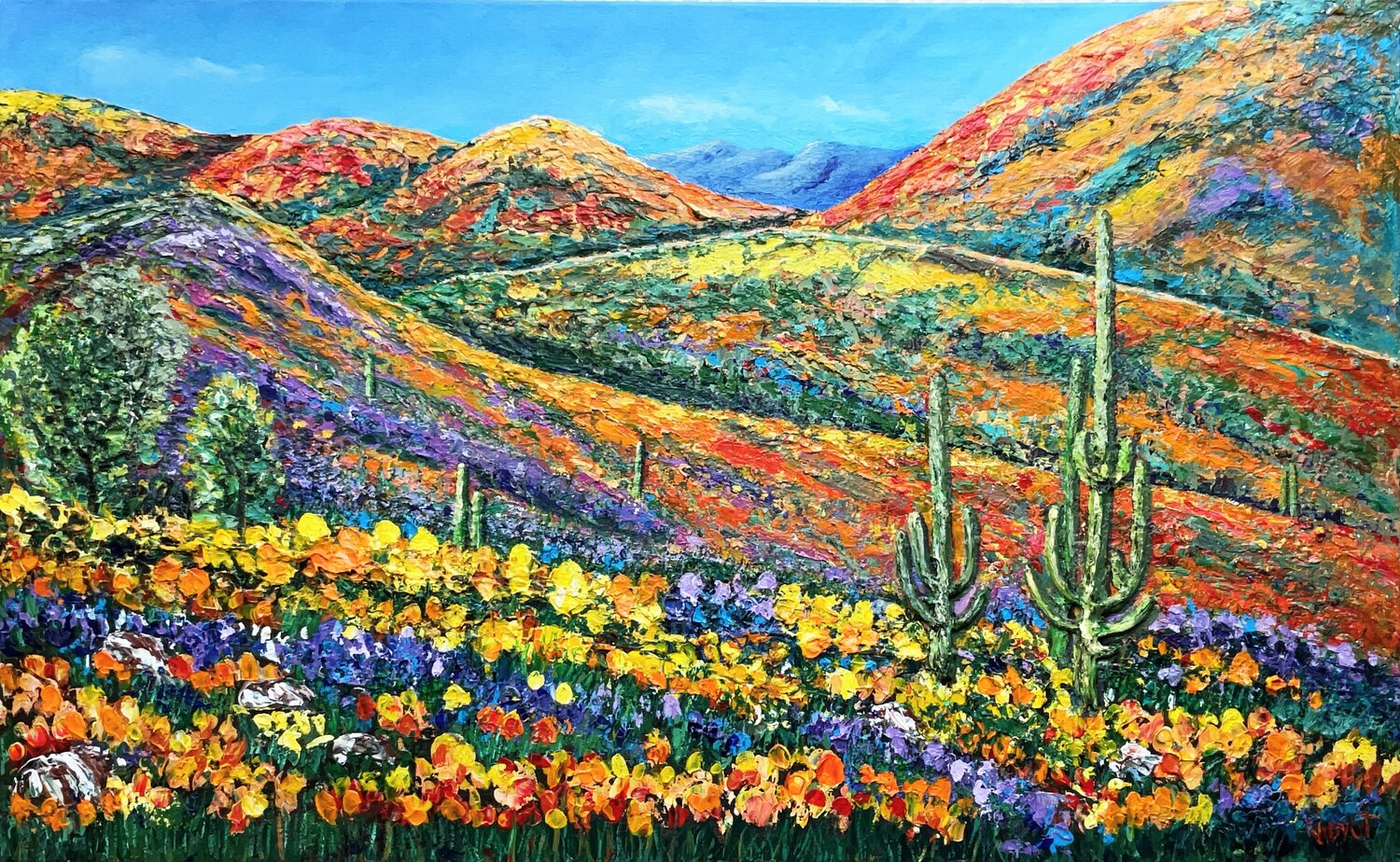 Super Bloom vidyut Singhal Original painting for sale