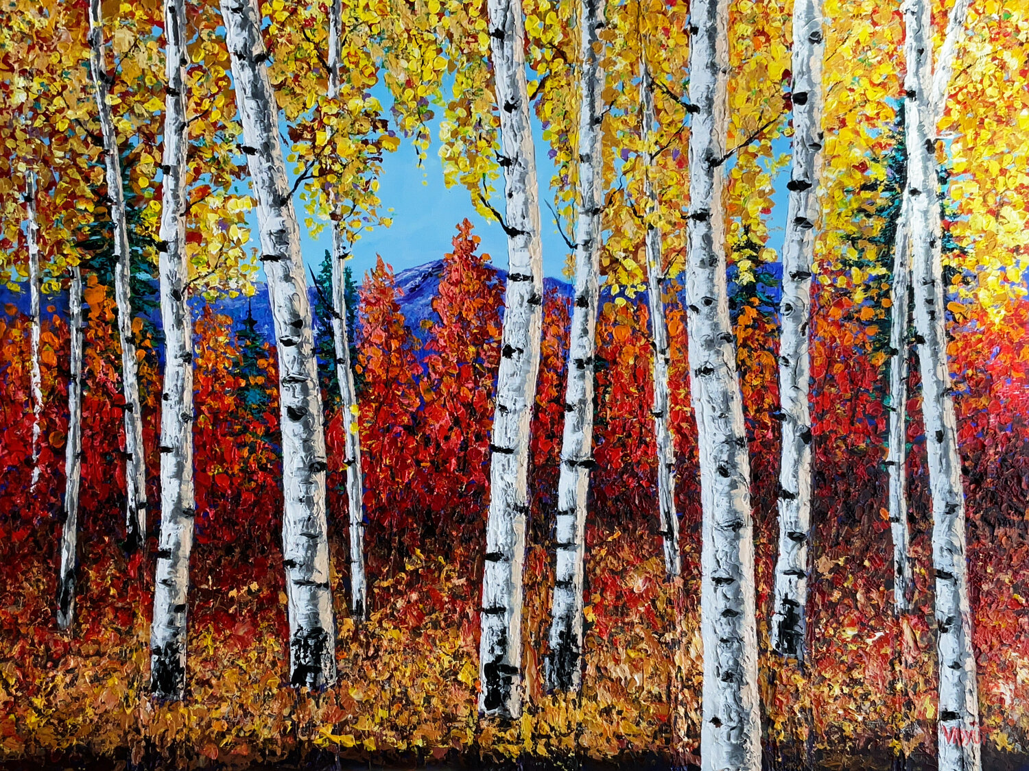 As the Leaves Turn vidyut Singhal Original painting for sale