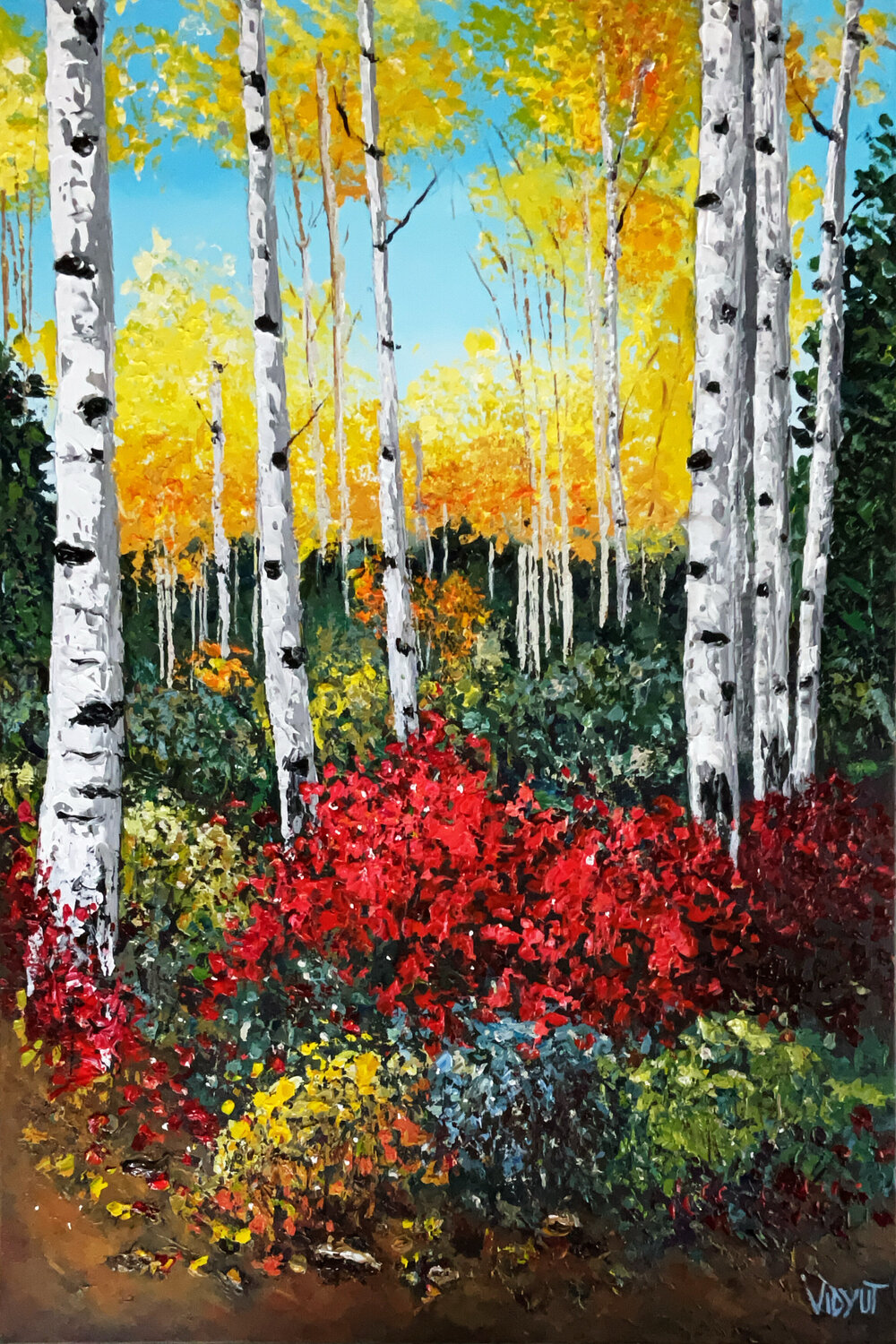 Radiance in the Woods vidyut Singhal Original painting for sale