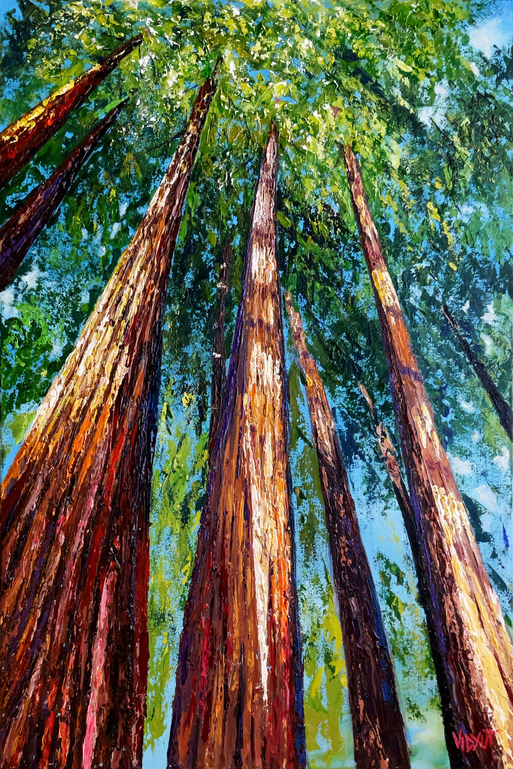 Cathedral of Light vidyut Singhal Original painting for sale